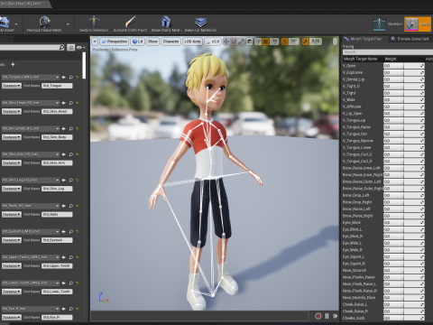 Cartoon Young Teen man child Rigged Low-poly 3D 모델