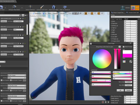 Child Young Teen Cartoon man Rigged Low-poly 3D Model
