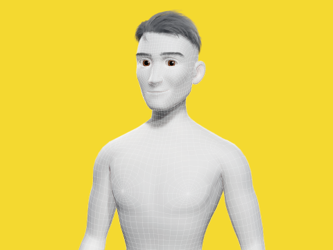 Free Stylized Cartoon Male Rigged Toon Young Man Cartoon 3D 3D मॉडल