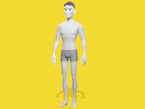 Free Stylized Cartoon Male Rigged Toon Young Man Cartoon 3D 3D मॉडल