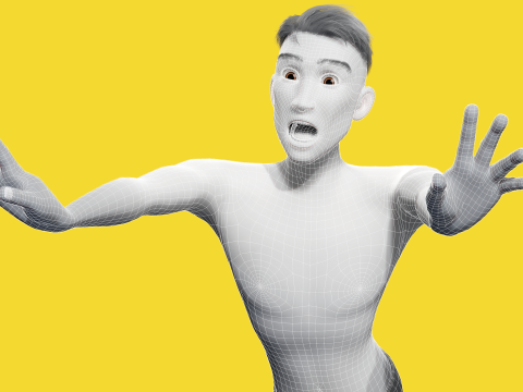 Free Stylized Cartoon Male Rigged Toon Young Man Cartoon 3D 3D मॉडल