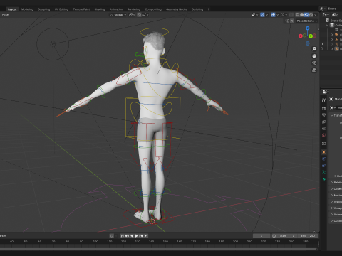Free Stylized Cartoon Male Rigged Toon Young Man Cartoon 3D 3D मॉडल