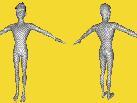 Free Stylized Cartoon Male Rigged Toon Young Man Cartoon 3D 3D मॉडल