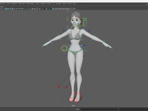 Free Stylized Cartoon Woman Woman with Perfect Topology 3Dモデル