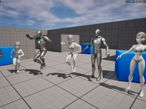 Free Stylized Cartoon Woman Woman with Perfect Topology 3Dモデル