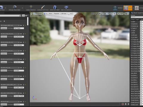 Toon Girl Female Character Modelo 3D