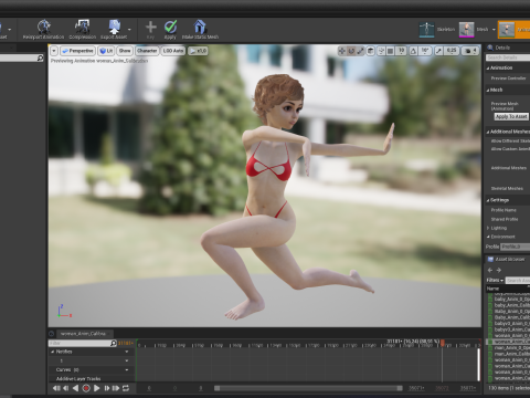 Toon Girl Female Character Modelo 3D