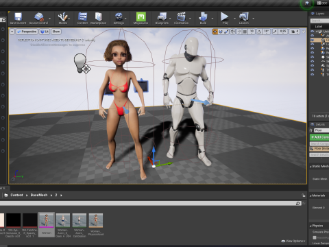 Afro American Female Character Toon 3D 模型