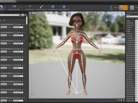 Afro American Female Character Toon 3D 模型