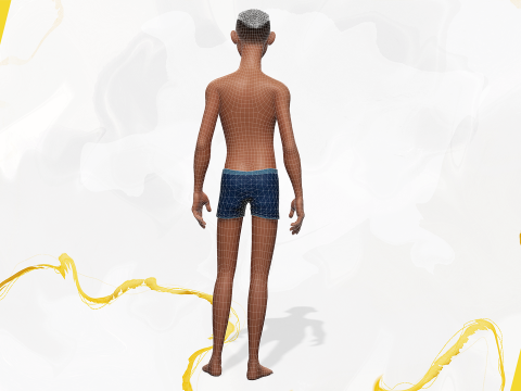 Versatile Beauty 3D Afro-American Male Character Rigged 3D Model