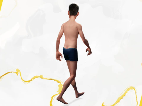 Base mesh Young Male 3D Model