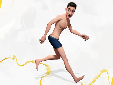 Base mesh Young Male 3D Model