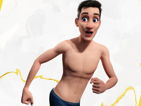 Base mesh Young Male 3D Model