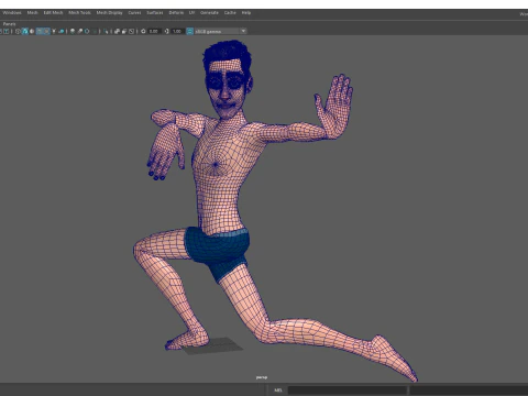 Base mesh Young Male 3D Model