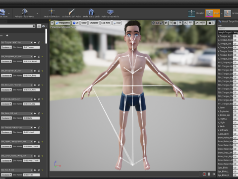 Base mesh Young Male Modello 3D