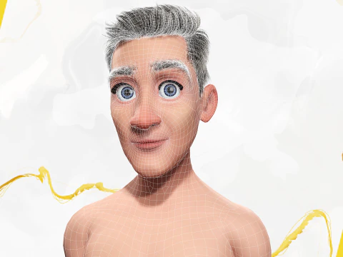 Base mesh Young Male 3D Model