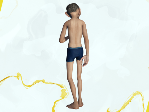 Old Man Grandfather Stylized Male Cartoon 3D 模型