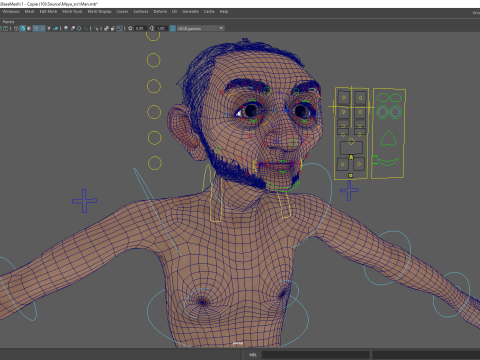 Old Man Grandfather Stylized Male Cartoon 3D 模型