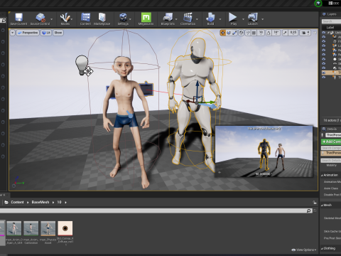 Old Man Grandfather Stylized Male Cartoon 3D 模型