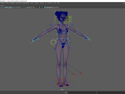Asian Elegance Girl Woman Japanese Korean Chinese Modello 3D