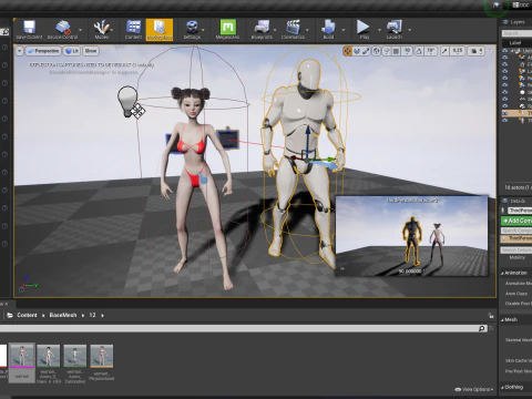 Asi&aacute;tica Eleg&acirc;ncia Menina Mulher Japonesa Coreana Chinesa Modelo 3D