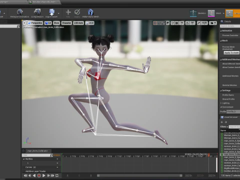 Asi&aacute;tica Eleg&acirc;ncia Menina Mulher Japonesa Coreana Chinesa Modelo 3D