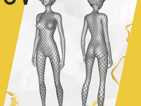 Asi&aacute;tica Eleg&acirc;ncia Menina Mulher Japonesa Coreana Chinesa Modelo 3D