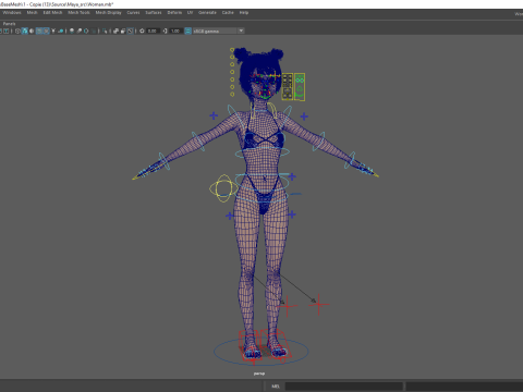 Asian Girl Woman Japanese Korean Chinese Modello 3D
