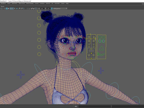Asian Girl Woman Japanese Korean Chinese 3D Model