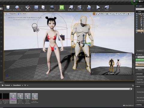 Asian Girl Woman Japanese Korean Chinese Modello 3D