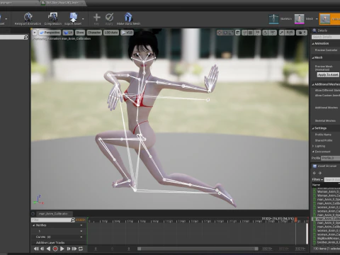 Asian Girl Woman Japanese Korean Chinese 3D Model