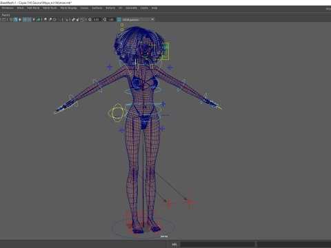 Afro American Female Character African 3D Model
