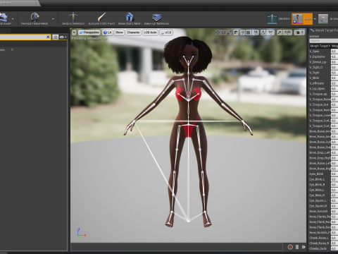Afro American Female Character African 3D Model
