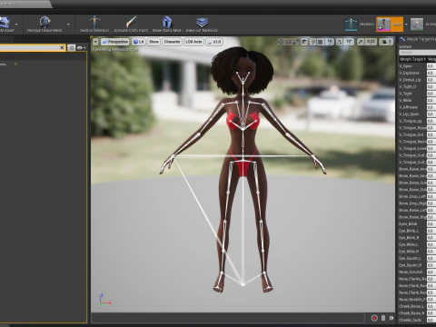 Afro American Female Character African 3D Model