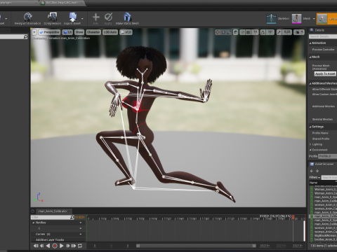 Afro American Female Character African 3D Model