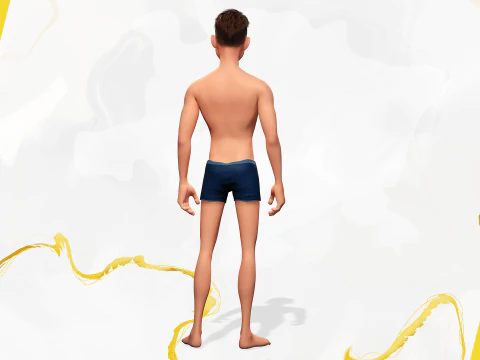 Base Mesh Body Character of Man 3D Model