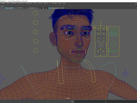 Base Mesh Body Character of Man 3D Model