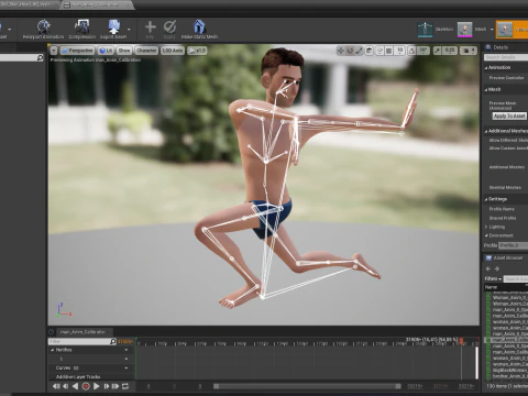 Base Mesh Body Character of Man 3D Model