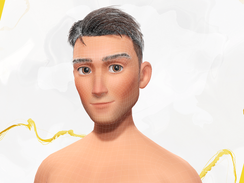 Base Mesh Body Character of Man Modelo 3D