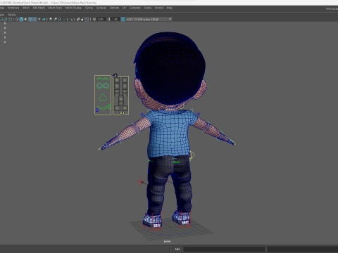 Cute Stylized Toon 3D Boy Cartoon Child Rigged Model 3D 模型