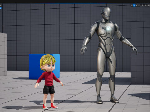 Charming Stylized Cartoon Little Toon Girl 3D 模型