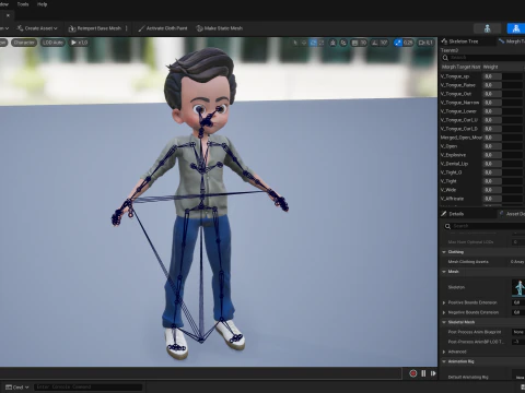 ऊर्जावान 3डी कार्टून बॉय चरित्र साहसी साहसी 3D मॉडल