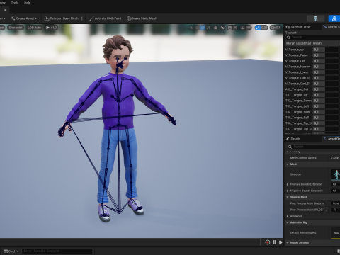 Stylized Toon Boy in Sporty Outfit Rigged 3D Character Athle 3D Модель