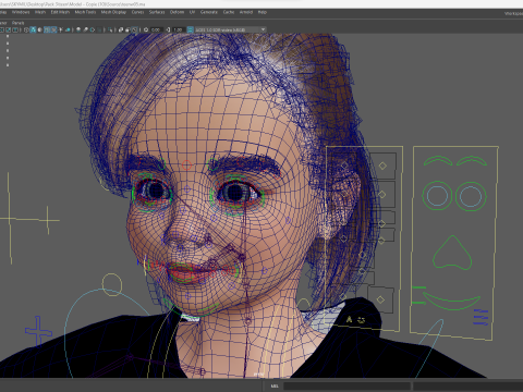 Adorable Stylized Girl Character Game Ready Charming 3d Cart 3D 모델