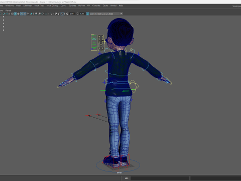 Smart Stylized Boy Character with Glasses Rigged and Ready Modello 3D