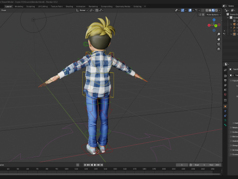 Charming Rigged Stylized 3D Cartoon Boy Character Game 3D मॉडल