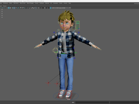 Charming Rigged Stylized 3D Cartoon Boy Character Game 3D मॉडल
