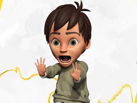 Stylized Happy Boy Rigged 3D Toon Model 3D 模型