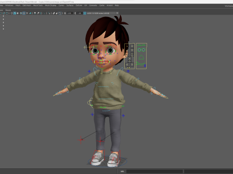 Stylized Happy Boy Rigged 3D Toon Model 3D 模型