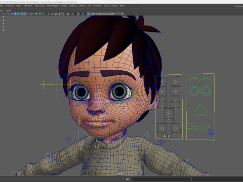 Stylized Happy Boy Rigged 3D Toon Model 3D 模型